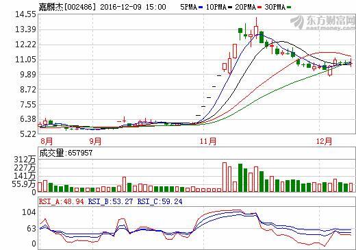 002486股市行情，002486嘉麟杰最新消息